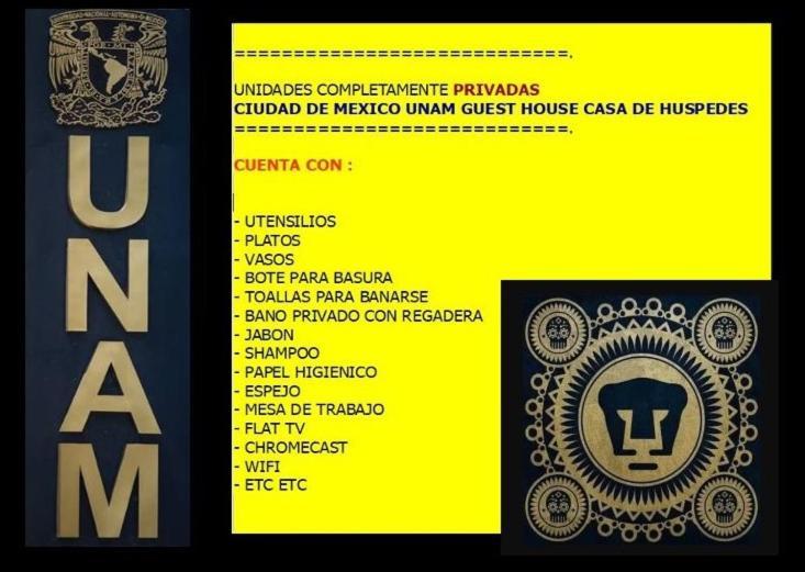 Ciudad De Mexico Unam Guest House Casa De Huespedes 外观 照片